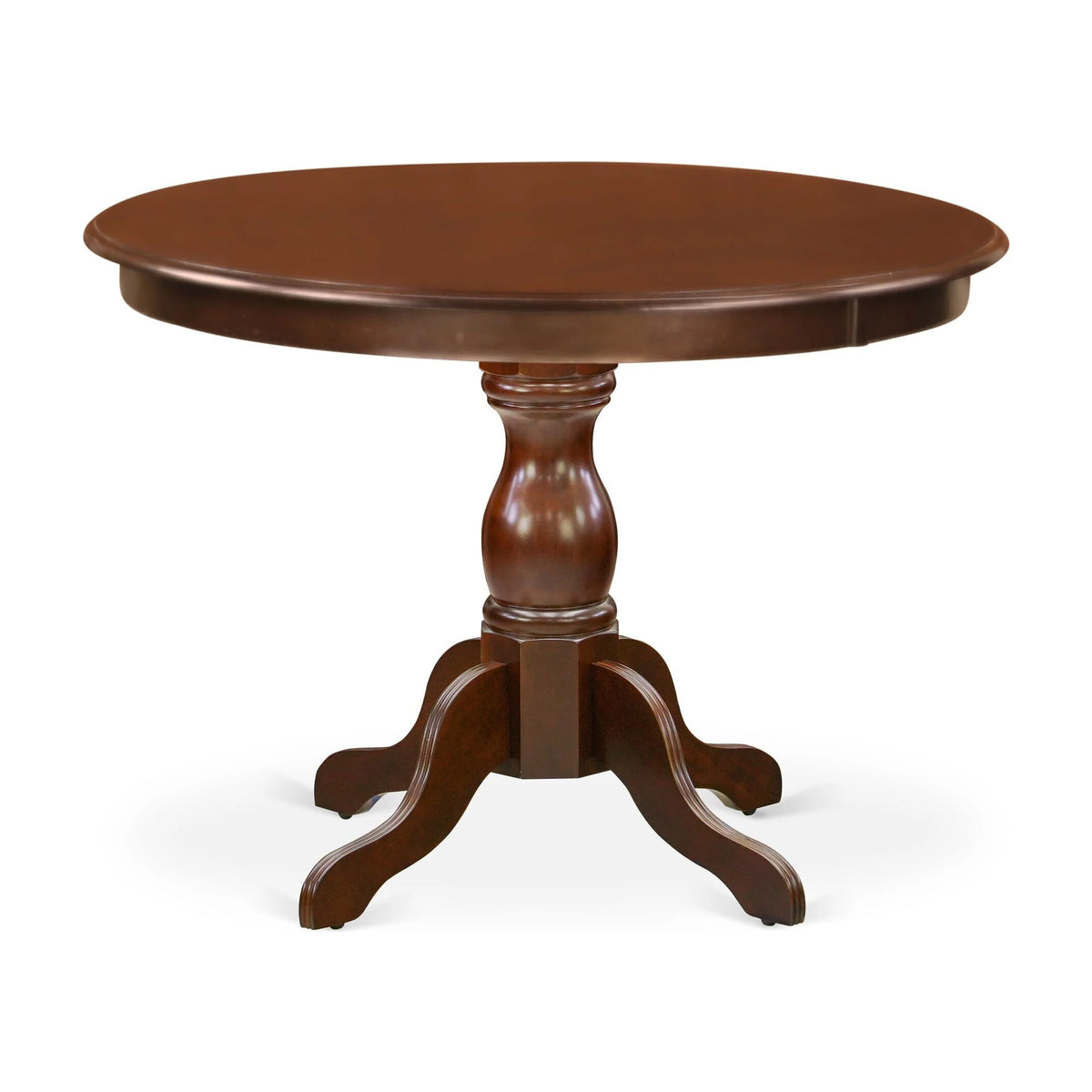 Mahogany Wood Dining Table with Pedestal Legs W653