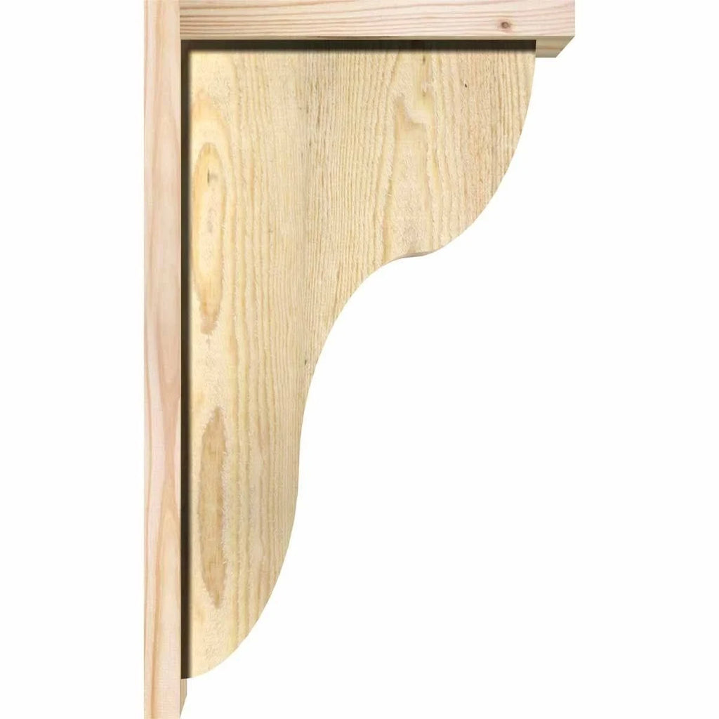 Carmel Rough Sawn Corbel w/Backplate, Douglas Fir R162