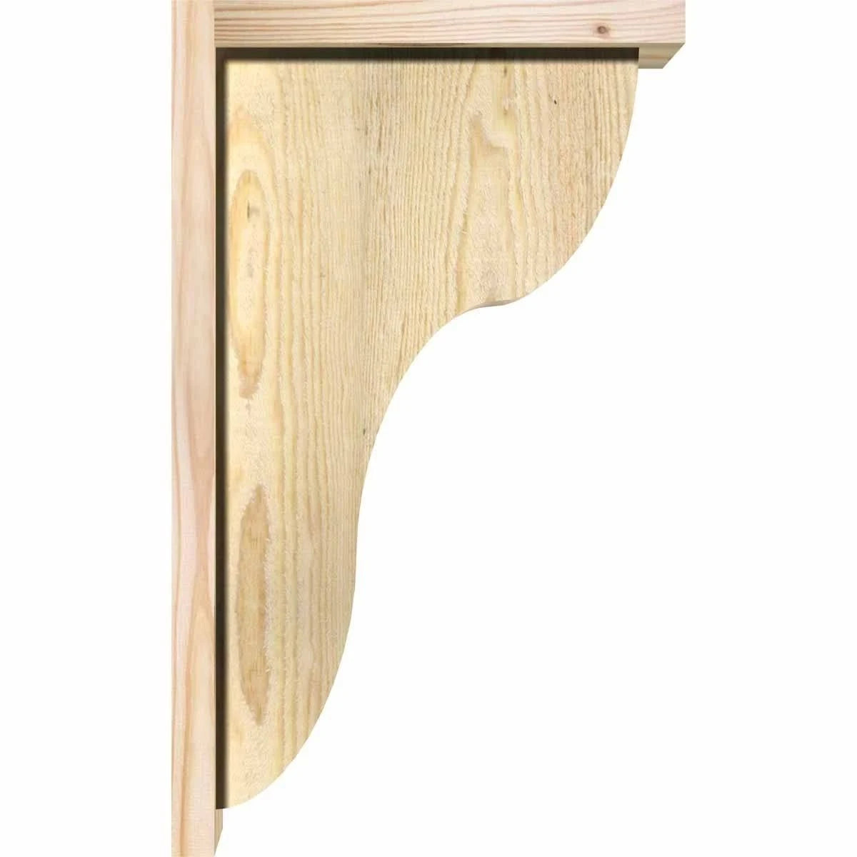 Carmel Rough Sawn Corbel w/Backplate, Douglas Fir R162