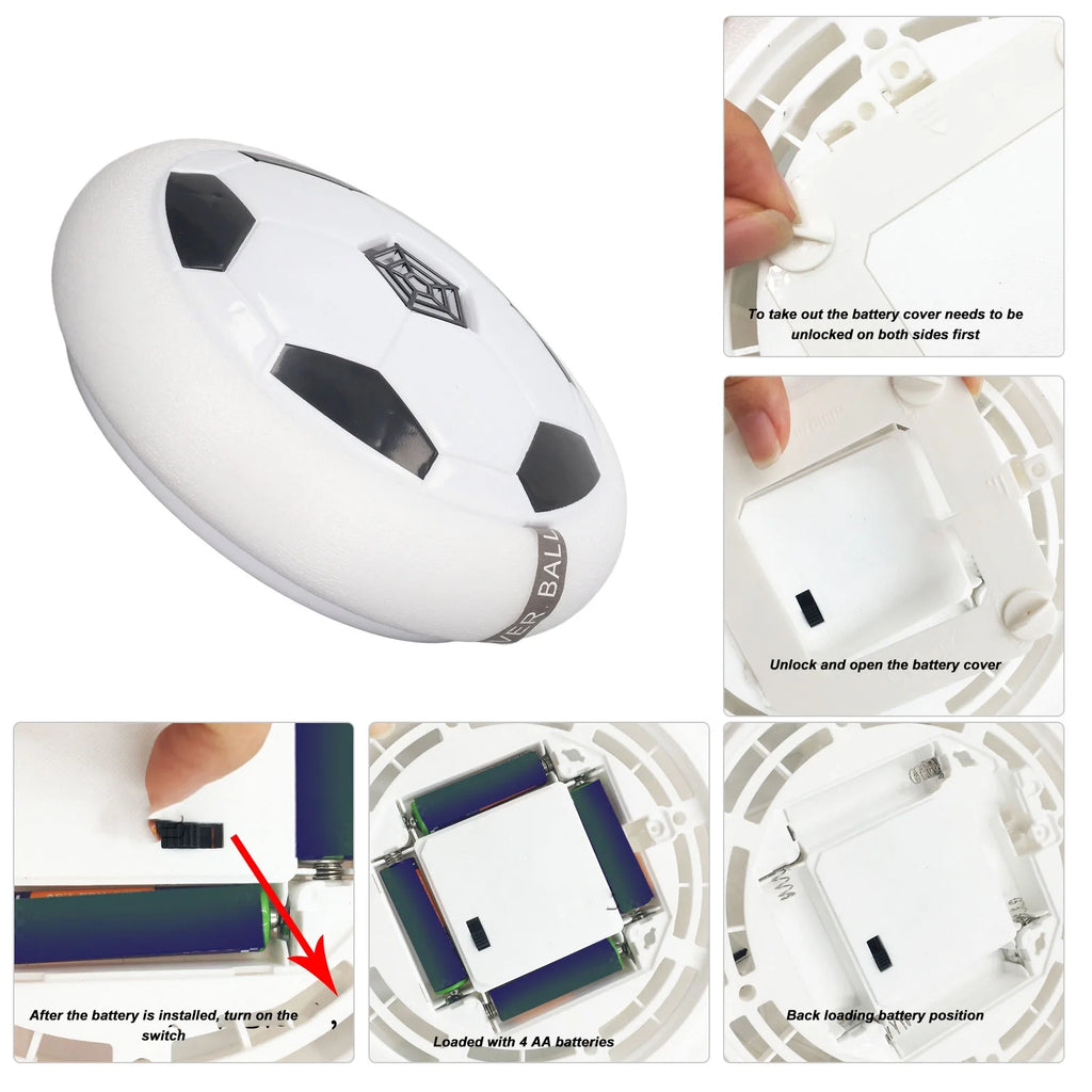 White LED Hover Soccer Ball with Foam Bumper K612