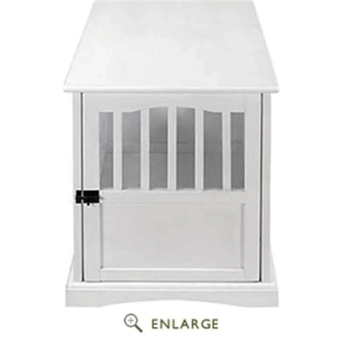 White Pet Crate End Table Q92740