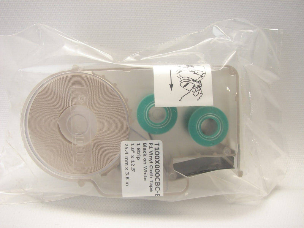 Vinyl Cloth Continuous Tape Cassette Labels, White M40194