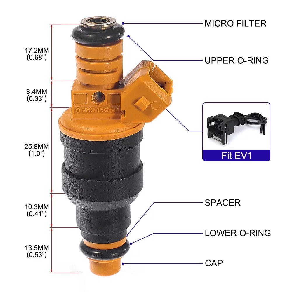 Set of 8 Fuel Injectors W399