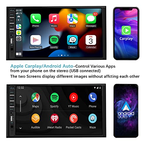 Double Din 7 inch Touchscreen Car Stereo with Backup Camera O100