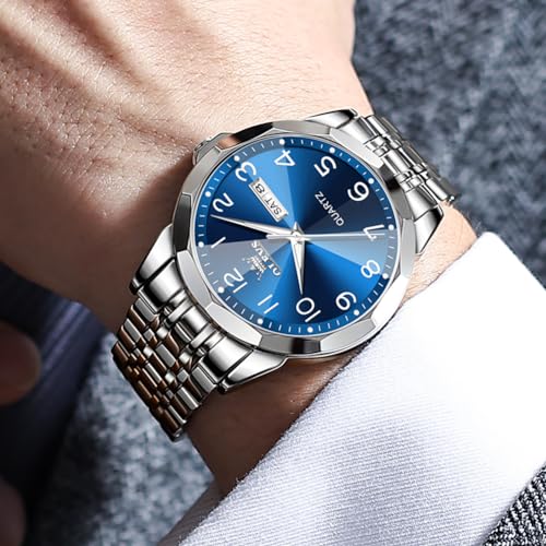 Stainless Steel Analog Quartz Date Luminous Wrist Watch H143070
