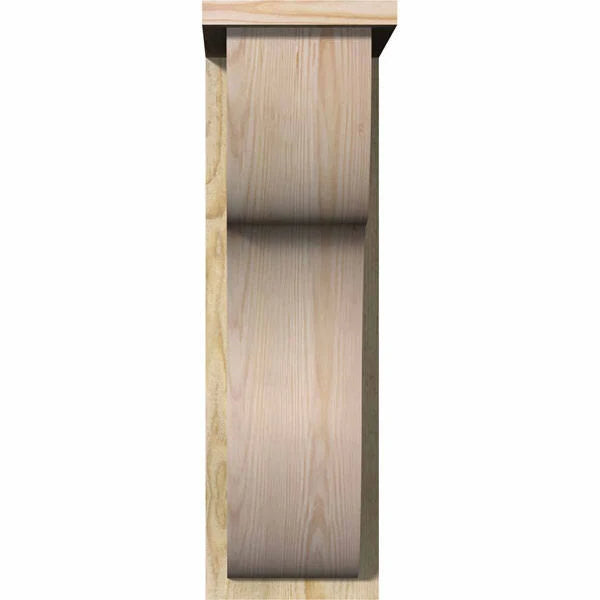 Carmel Rough Sawn Corbel w/Backplate, Douglas Fir R162