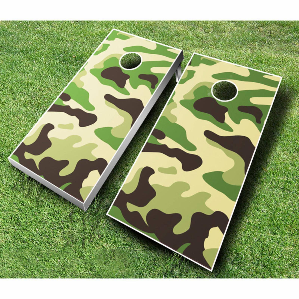 White Kelly Green Cornhole Set W939787