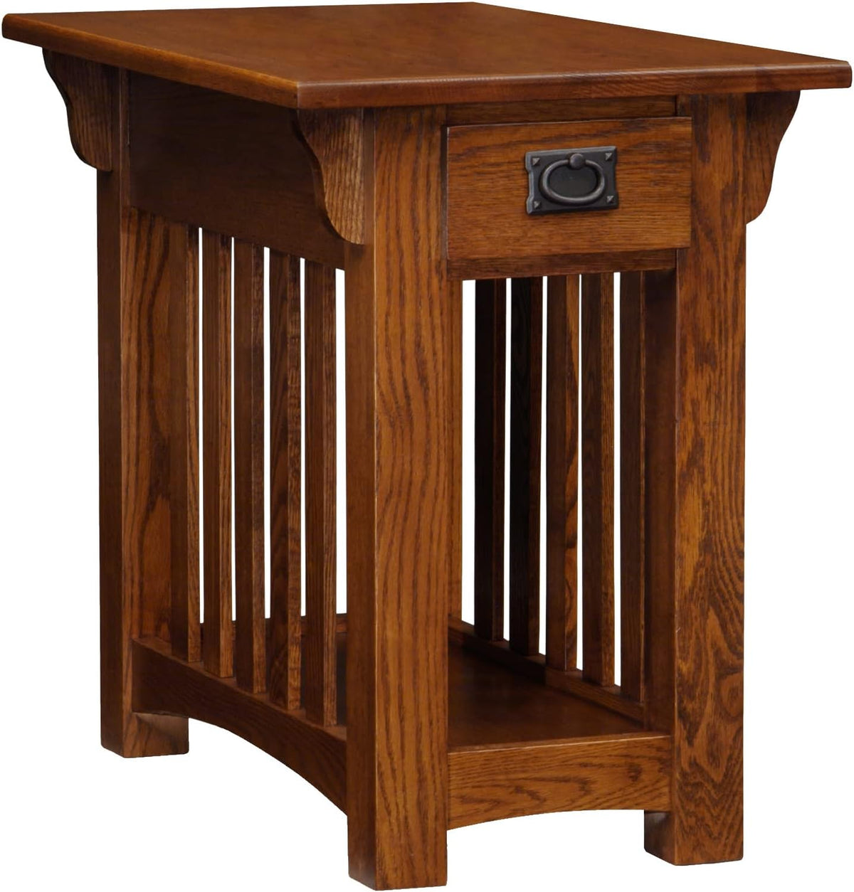 Solid Wood Medium Oak Side Table Z3769