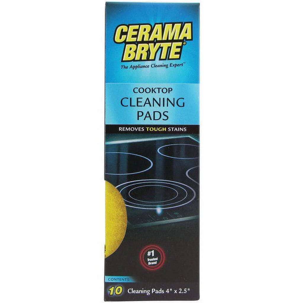 Ceramic Cooktop Cleaner, 28 Ounce, Scraper, 10 Pads I4193