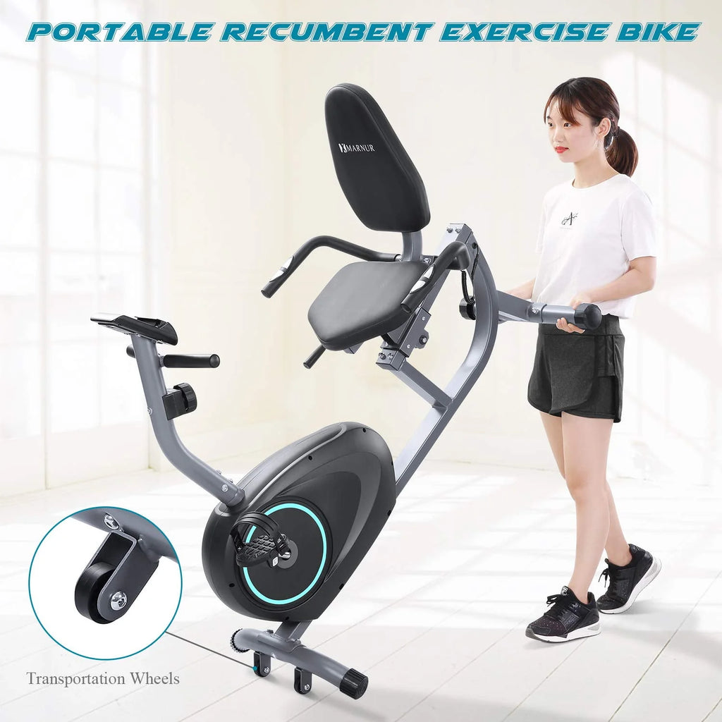 Recumbent Exercise Bike with 8 Levels Adjustable Resistance K230