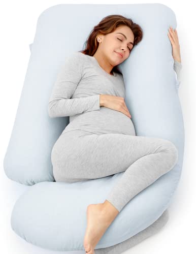 U Shaped Full Body Maternity Pillow with Removable Cover, Grey M21490