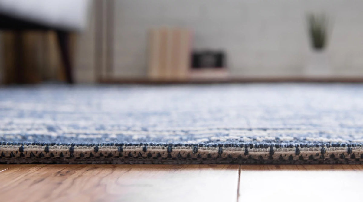 Navy Blue 5' x 8' Flatweave Rug S285973