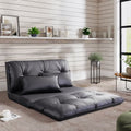 Adjustable Folding Futon Sofa with Two Pillows B9940