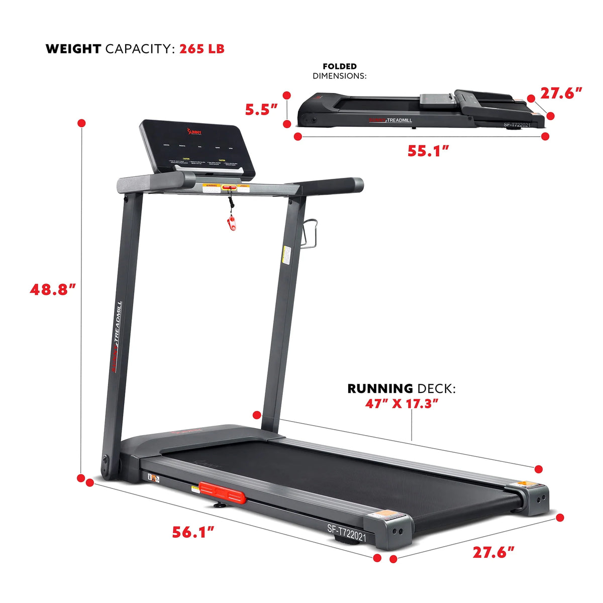 Slim Treadmill with Bluetooth P592
