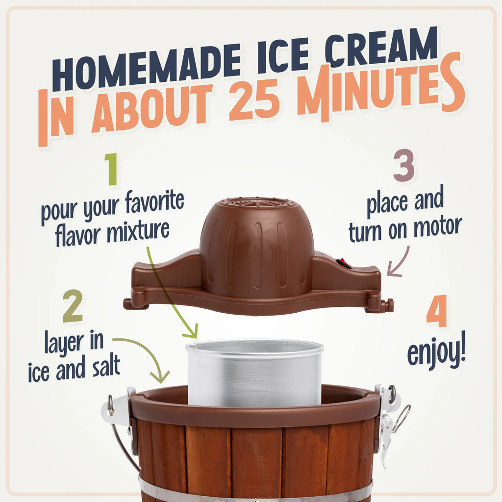 6-Quart Electric Ice Cream Maker F875728