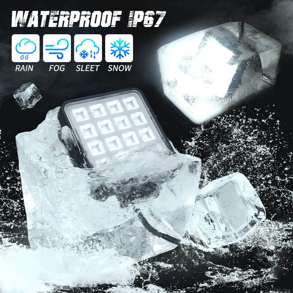 27W LED Backup Light for Polaris Ranger Crew 1000 XP Rear Below Cargo Reverse Flood Light Bar Pack of 2 J7008