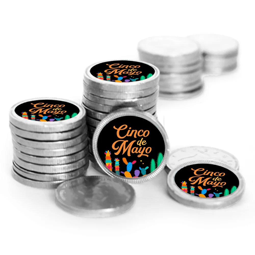 Chocolate Coins 84 Count Silver Foil P51488