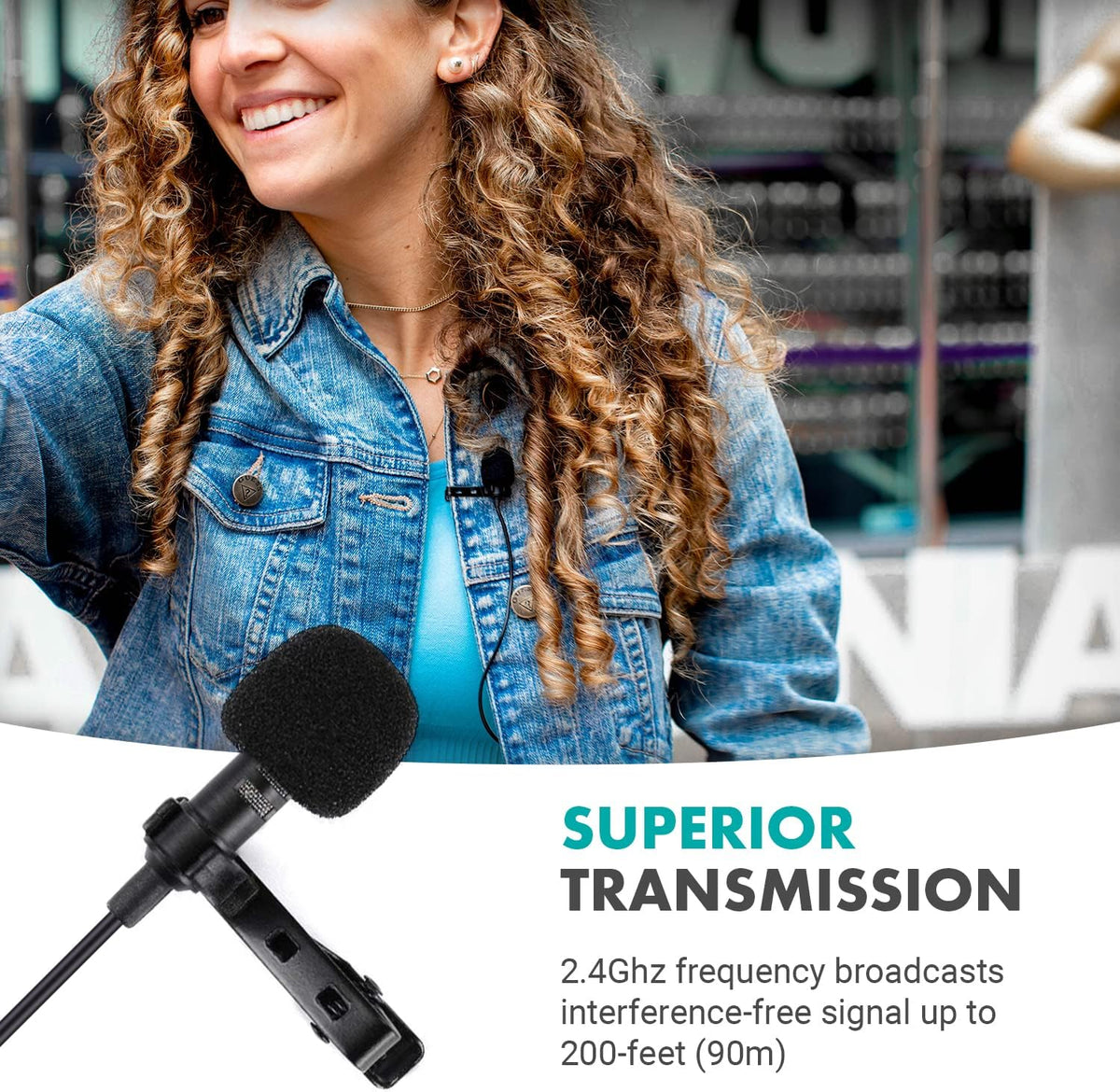 USB-C Wireless Lavalier Microphone Y548358