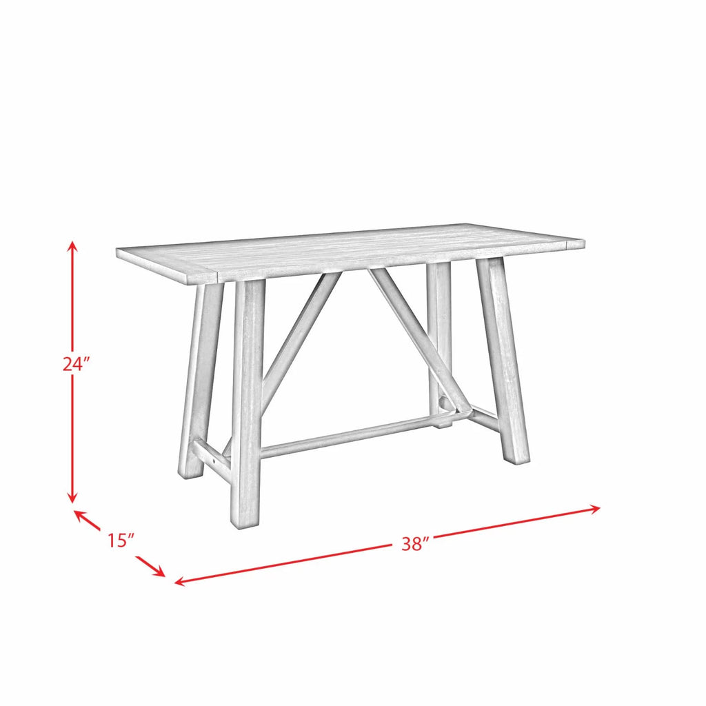 6PC Counter Height Cherry Dining Set with Table, 4 Side Chairs and Bench W89167