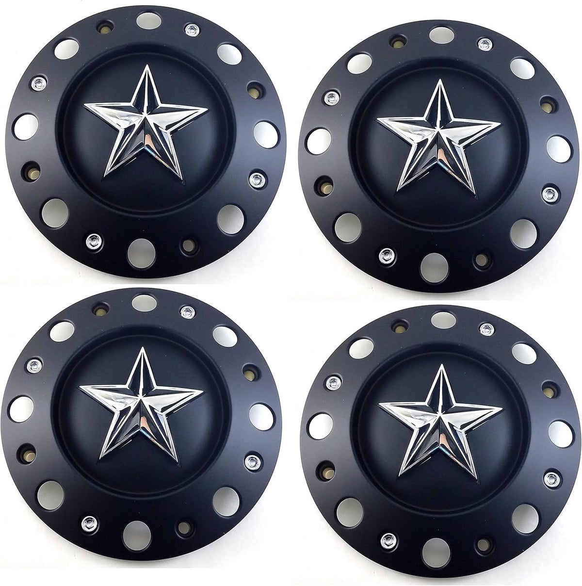 Matte Black Wheel Center Hub Caps A5360