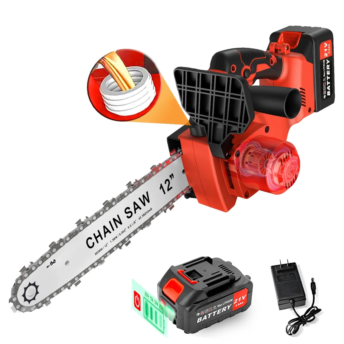 12 Cordless Chainsaw 900W Brushless Motor S389