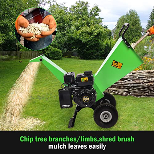7HP Gas Powered Wood Chipper Shredder Mulcher A667