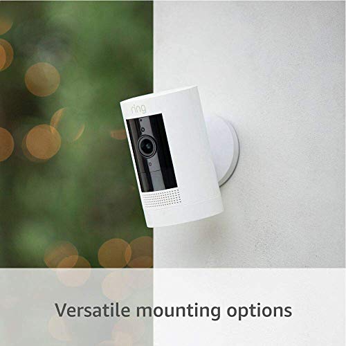 White Weather-Resistant Outdoor Camera with Color Night Vision O28895