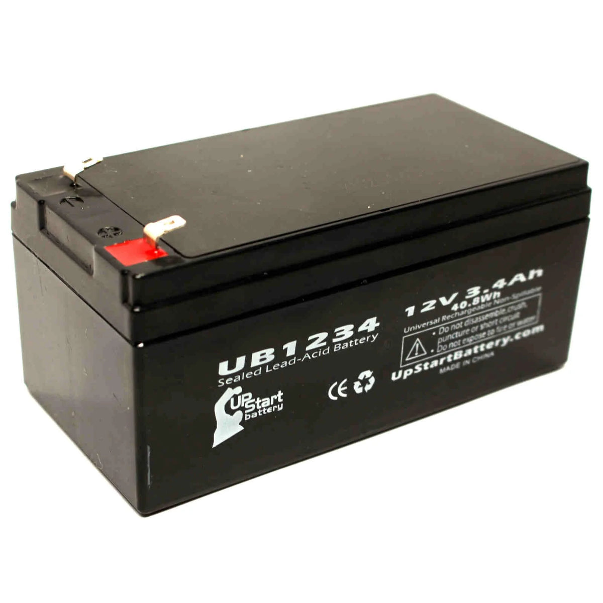 2 Pack Sealed Lead Acid Battery 12V 3.4Ah O393