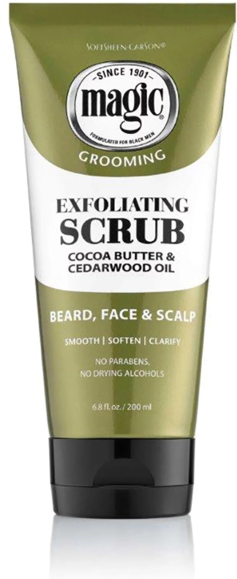 Men's Facial Exfoliating Scrub with Cocoa Butter and Cedarwood Oil, 6.8 fl oz, 3 pack R99465