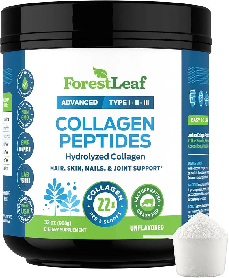 Unflavored Hydrolyzed Collagen Peptides Powder Type 1, 2 & 3 M3510
