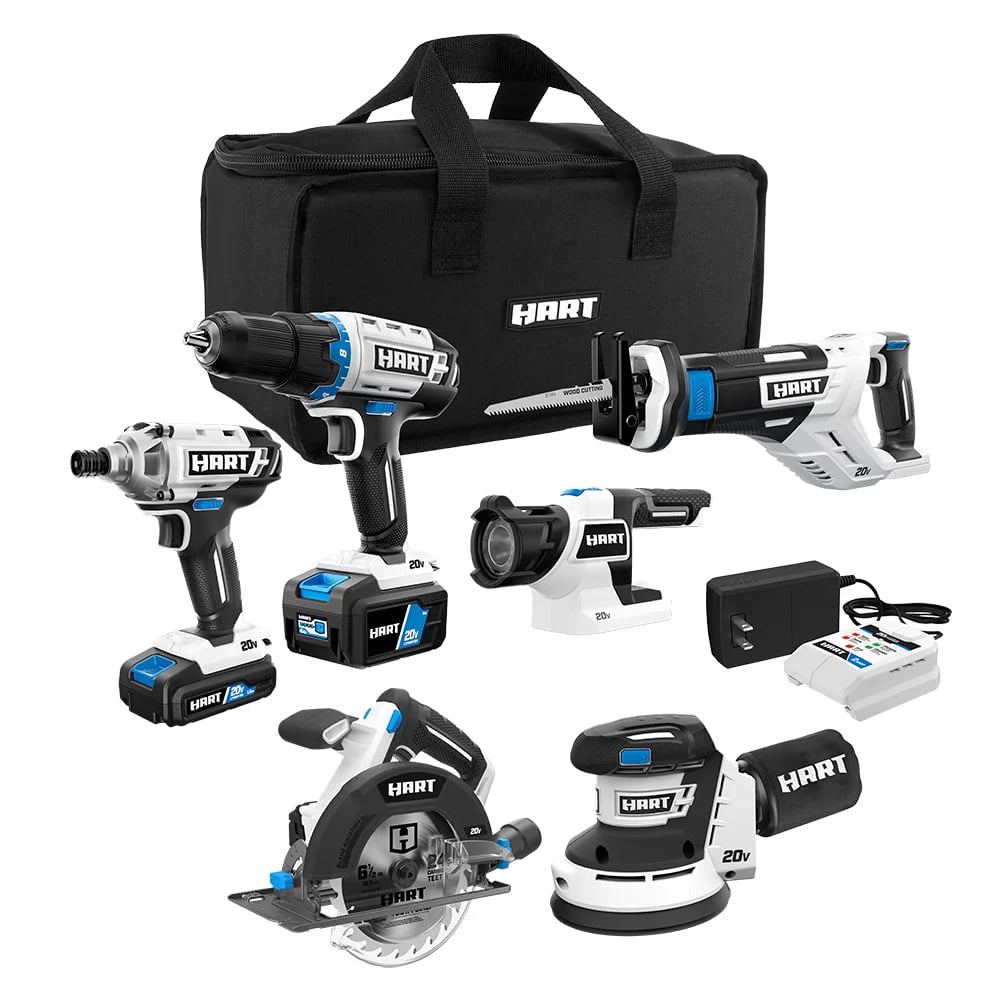 Cordless 6-Tool Combo Kit with Lithium-Ion Batteries B488