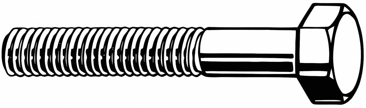 Hex Head Cap Screw, Grade 5 Steel, Pk 100 X6654