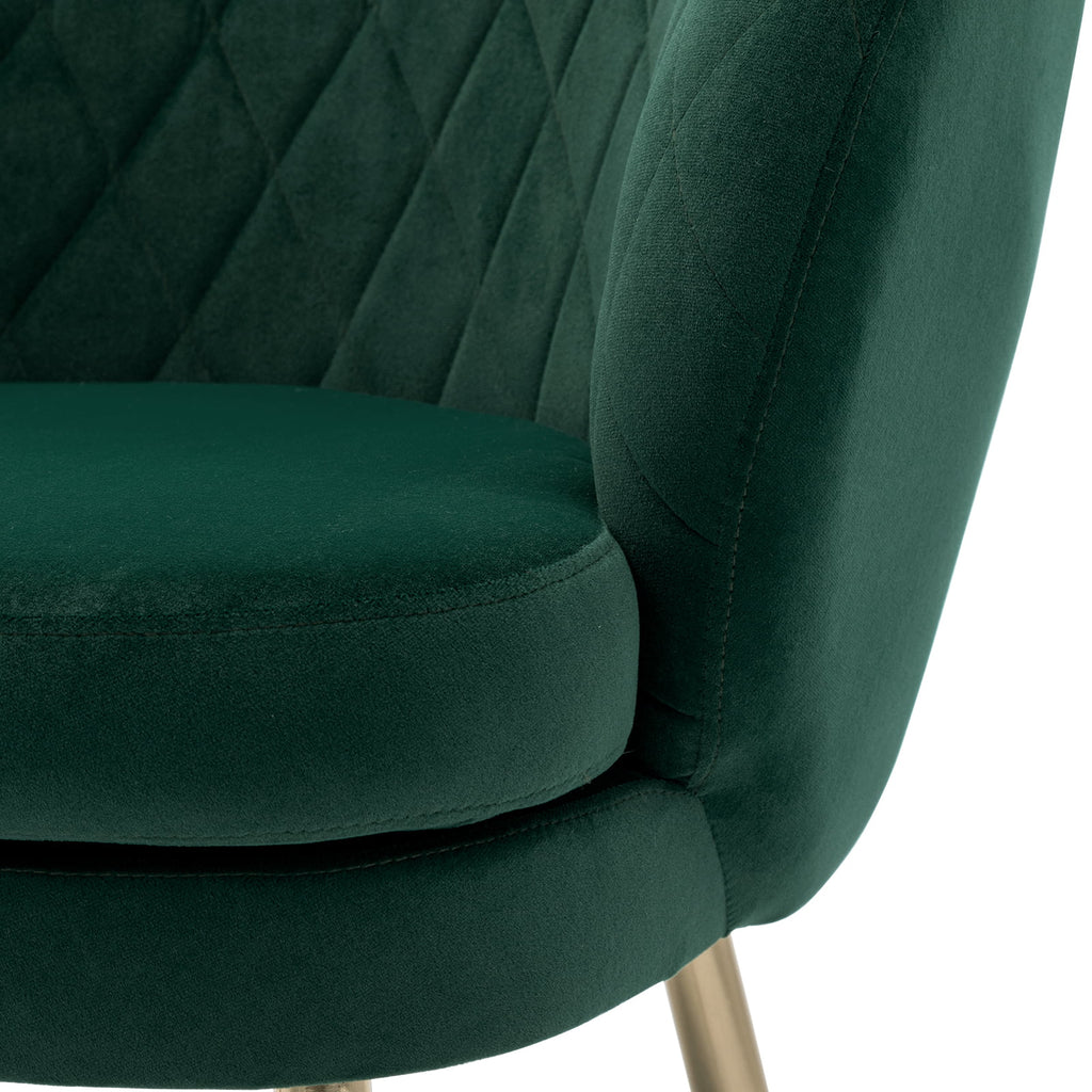 Velvet Dark Green Accent Chair R699