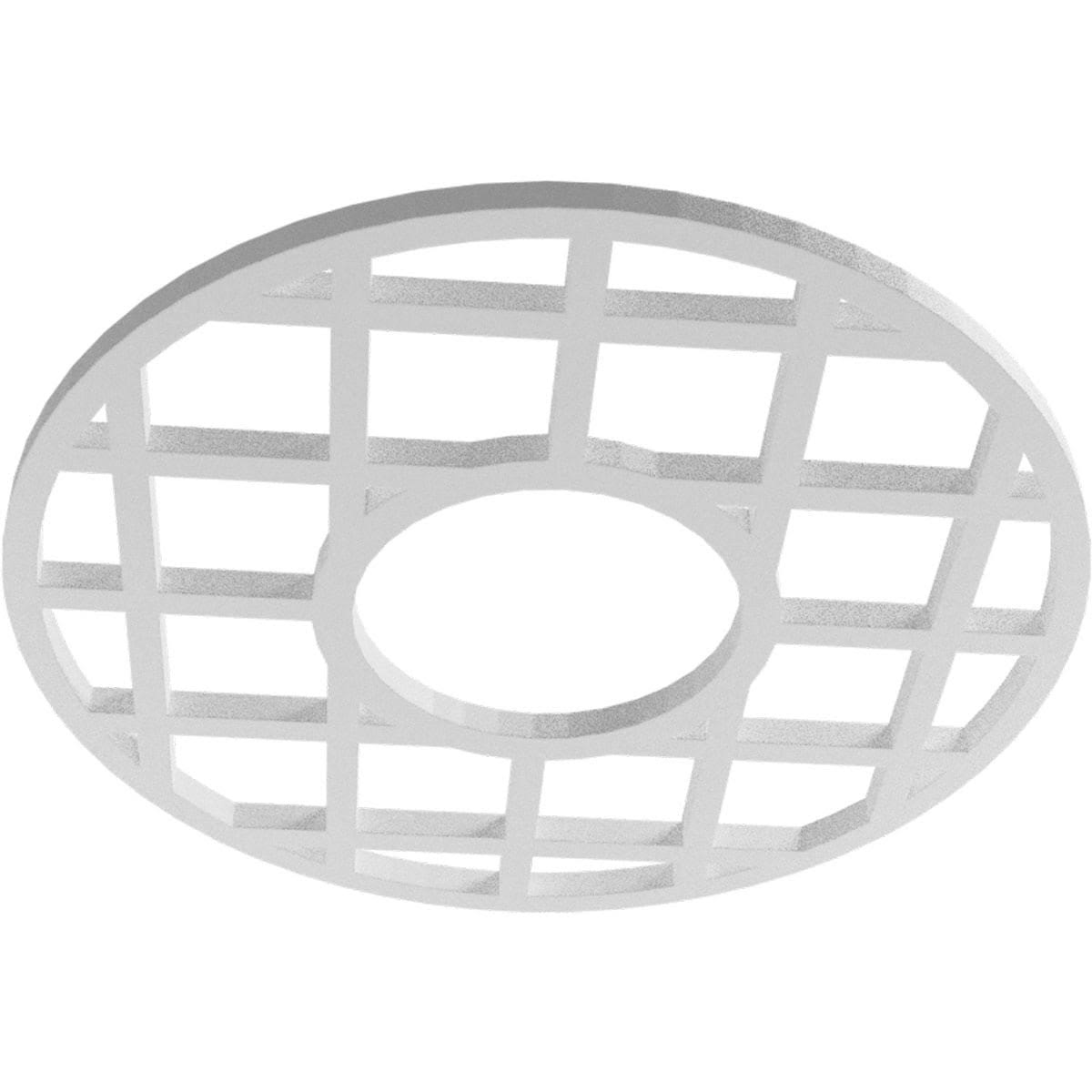 36x22OD x 13 1/8x22ID x 1x22P PVC Pierced Ceiling Medallion H9152