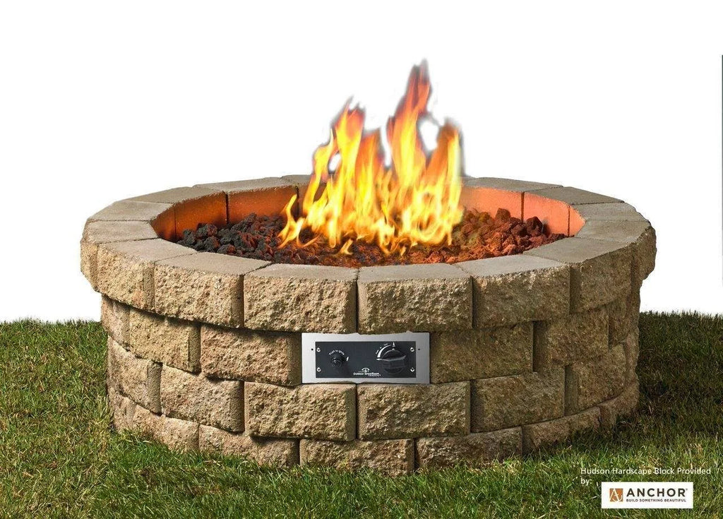 38x22 Round DIY Gas Fire Pit Y328126
