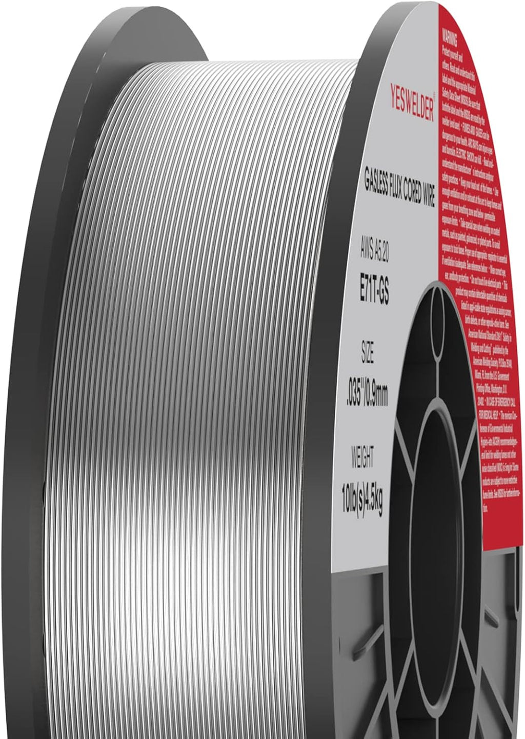 Flux Core Mig Wire, Mild Steel, .035 Diameter, 10-Pound Spool Pack of 2 P347