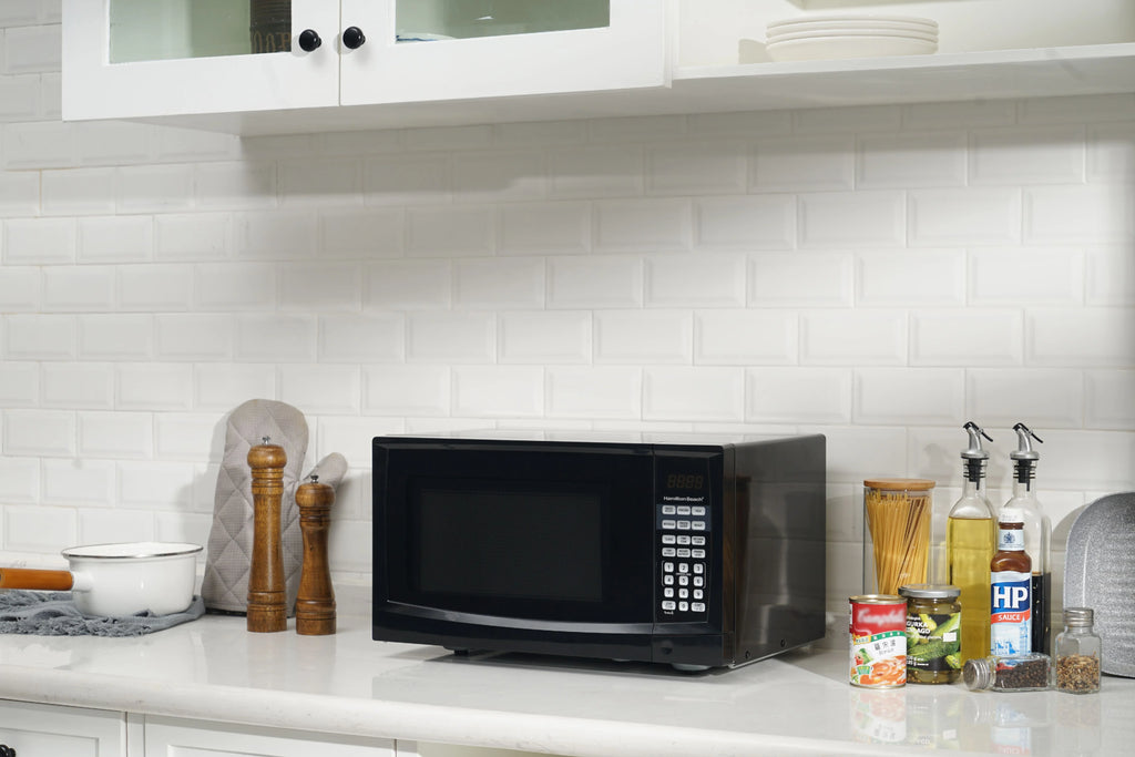 Black Digital Microwave L19796