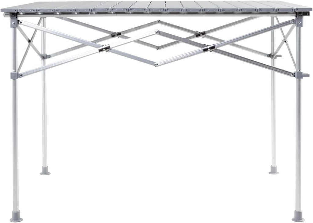 Portable Aluminum Folding Camping Table with Storage Bag H304604