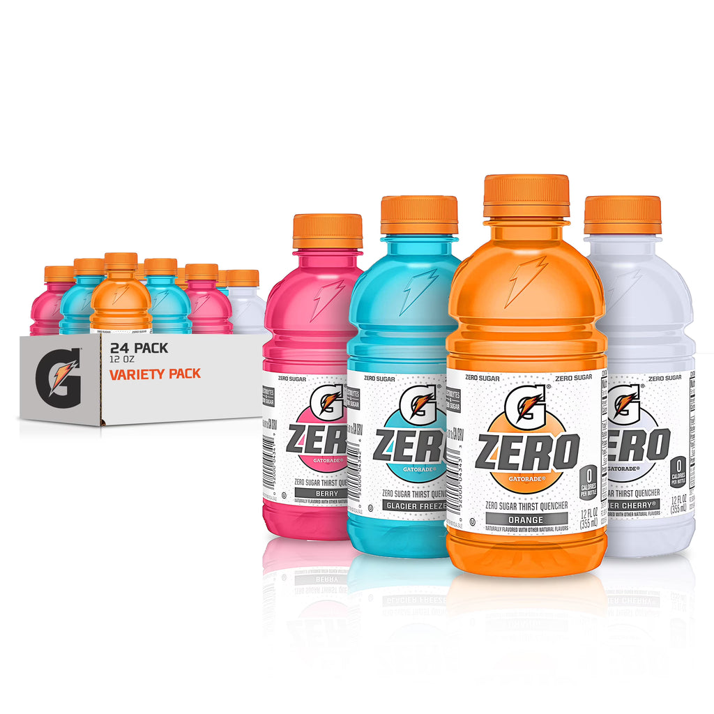 G Zero Sugar Sports Drink, 12 oz, 24 Pack Bottles X42897