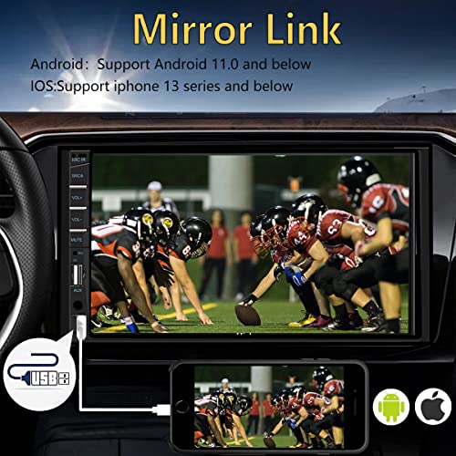 Double Din 7 inch Touchscreen Car Stereo with Backup Camera O100