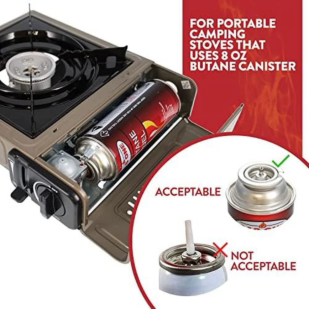 12 Pack 8Oz Camping Fuel Canisters Q294552