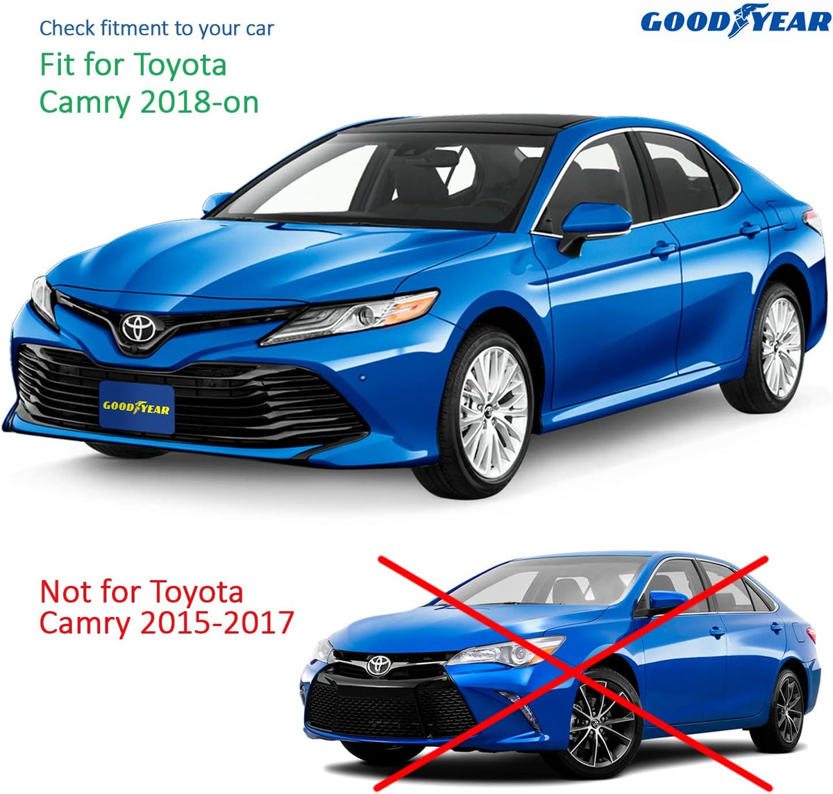 4 pcs Tape-on Side Window Deflectors for Toyota Camry 2018-2022 B4520