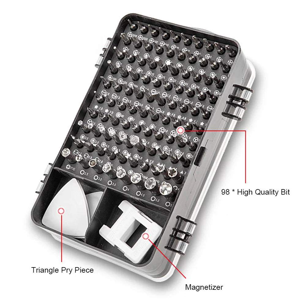 115-In-1 Household Toolbox Set with 98 Bits H760249