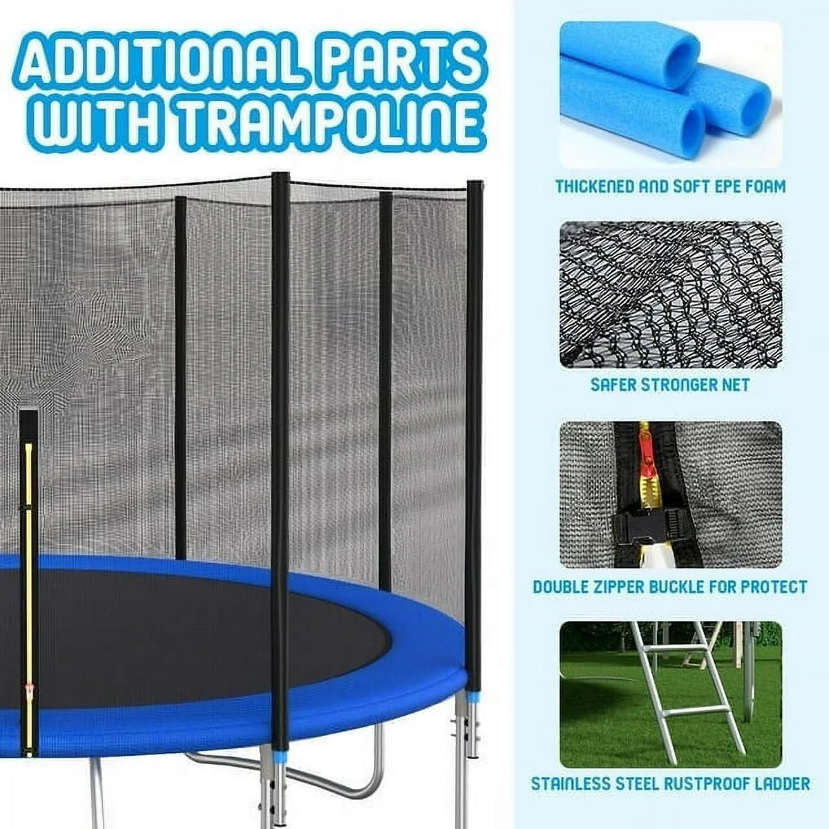 10FT Trampoline with Safety Enclosure Net I8927