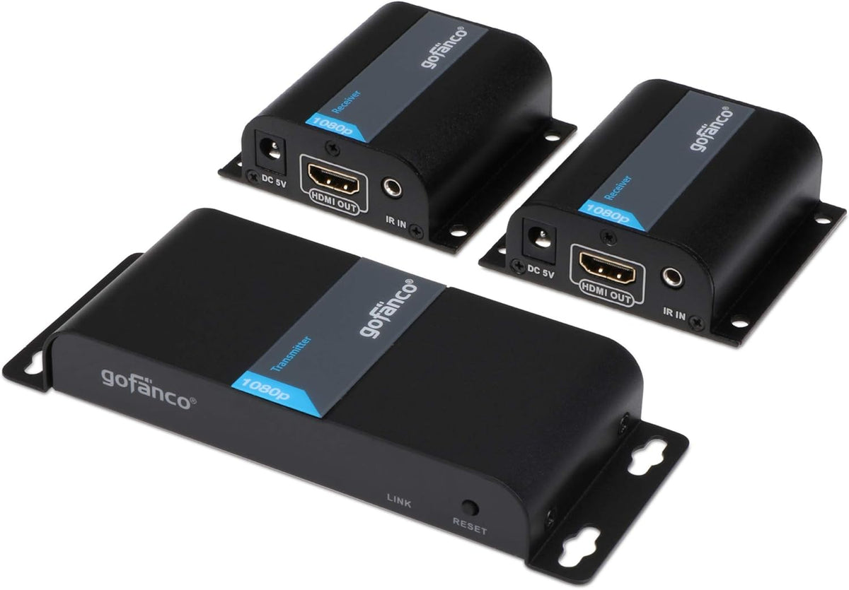 130ft 1080p 1x2 HDMI Extender Splitter Over Ethernet Cable with IR Remote Control W249436