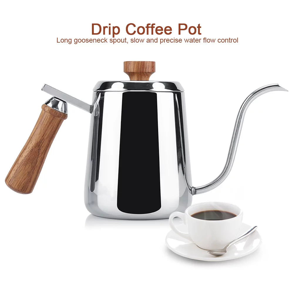 Stainless Steel Coffee Pot with Gooseneck Spout (350ml) Z25137
