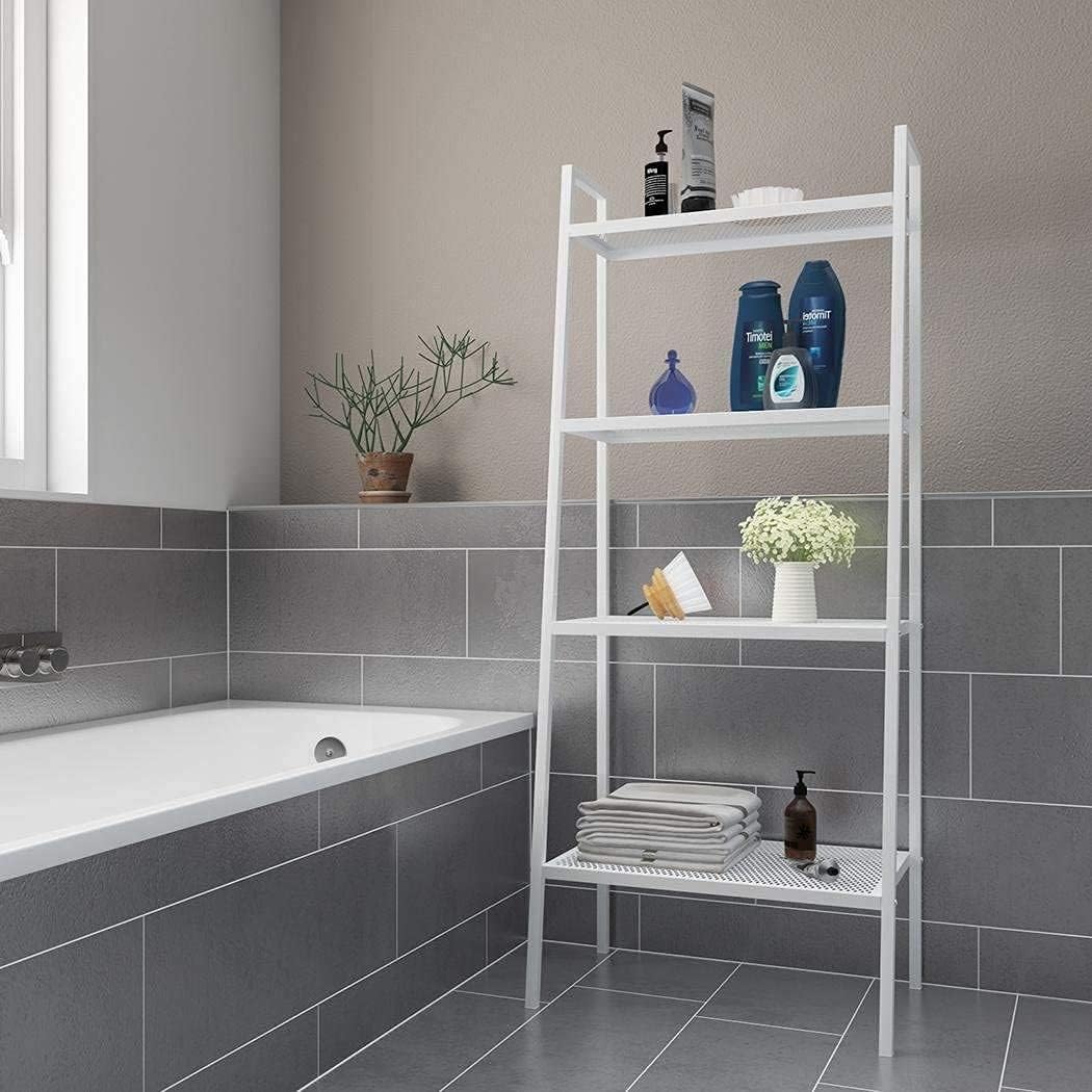 Black 4 Tier Ladder Bookshelf E965907