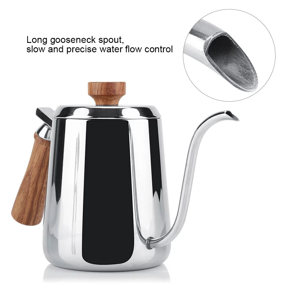 Stainless Steel Coffee Pot with Gooseneck Spout (350ml) Z25137