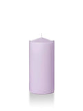 Set of 12 Lavender Pillar Candles R9854