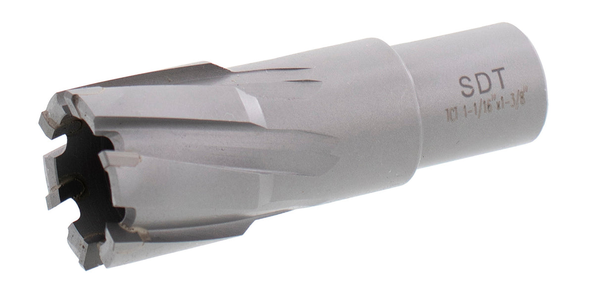 1-1/16" x 1-3/8" Carbide Tip Annular Cutter with 3/4" Weldon Shank J1597